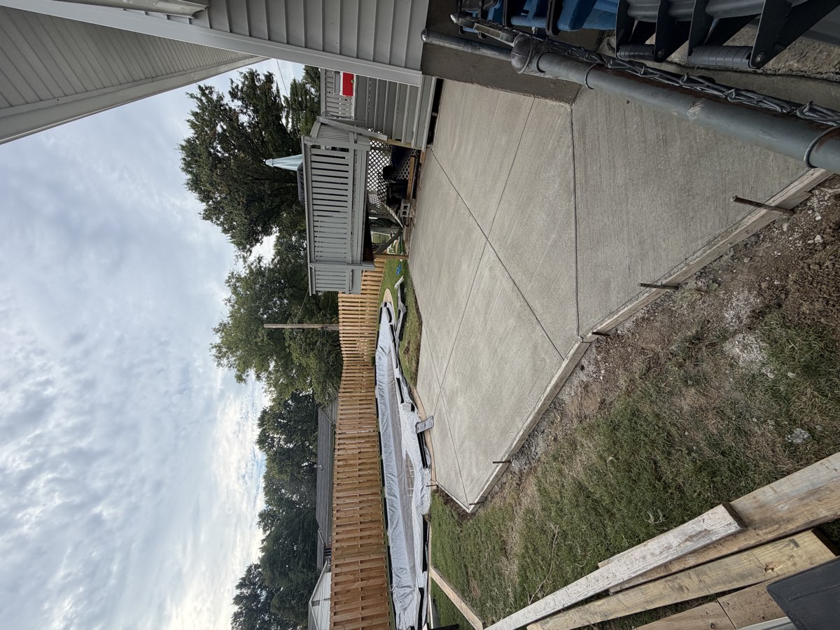 Under-deck patio project after photo