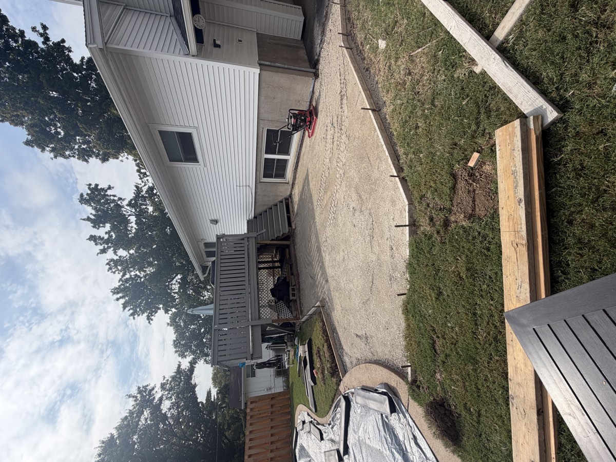 Under-deck patio project during photo 3